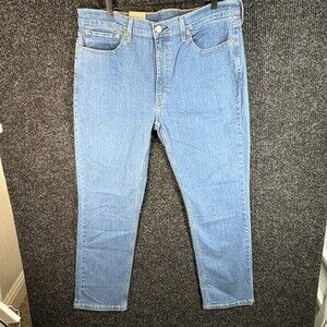 Levi's 514 Men's Straight Leg Stretch Blue Jeans, Size 38"x32"